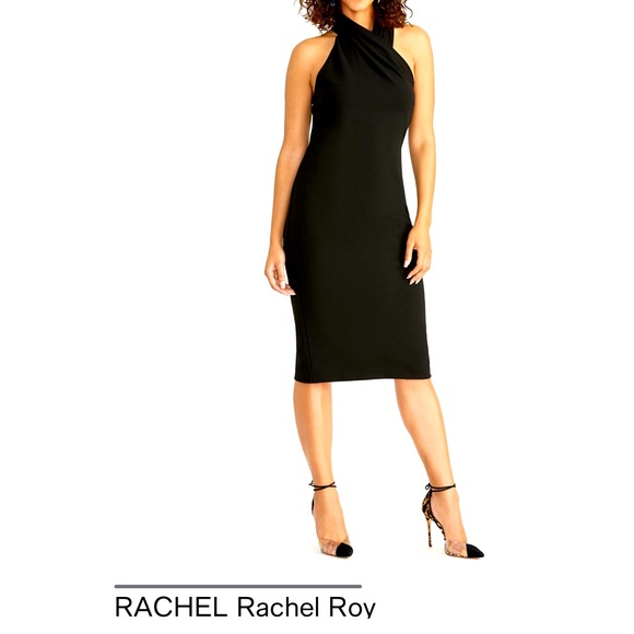 Rachel Roy Women's Halter Sheath Dress Blue Size Medium